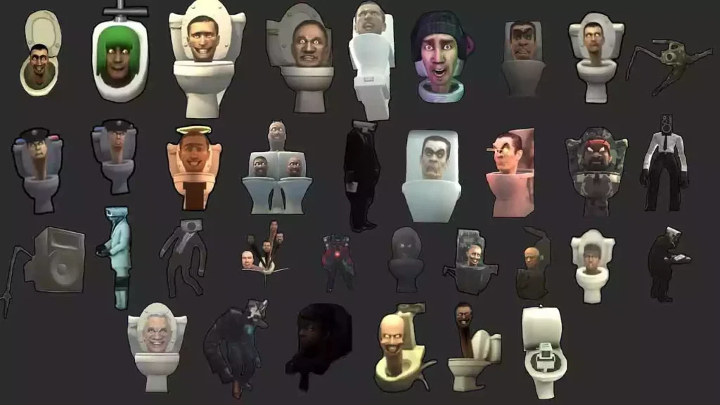 skibidi toilet characters